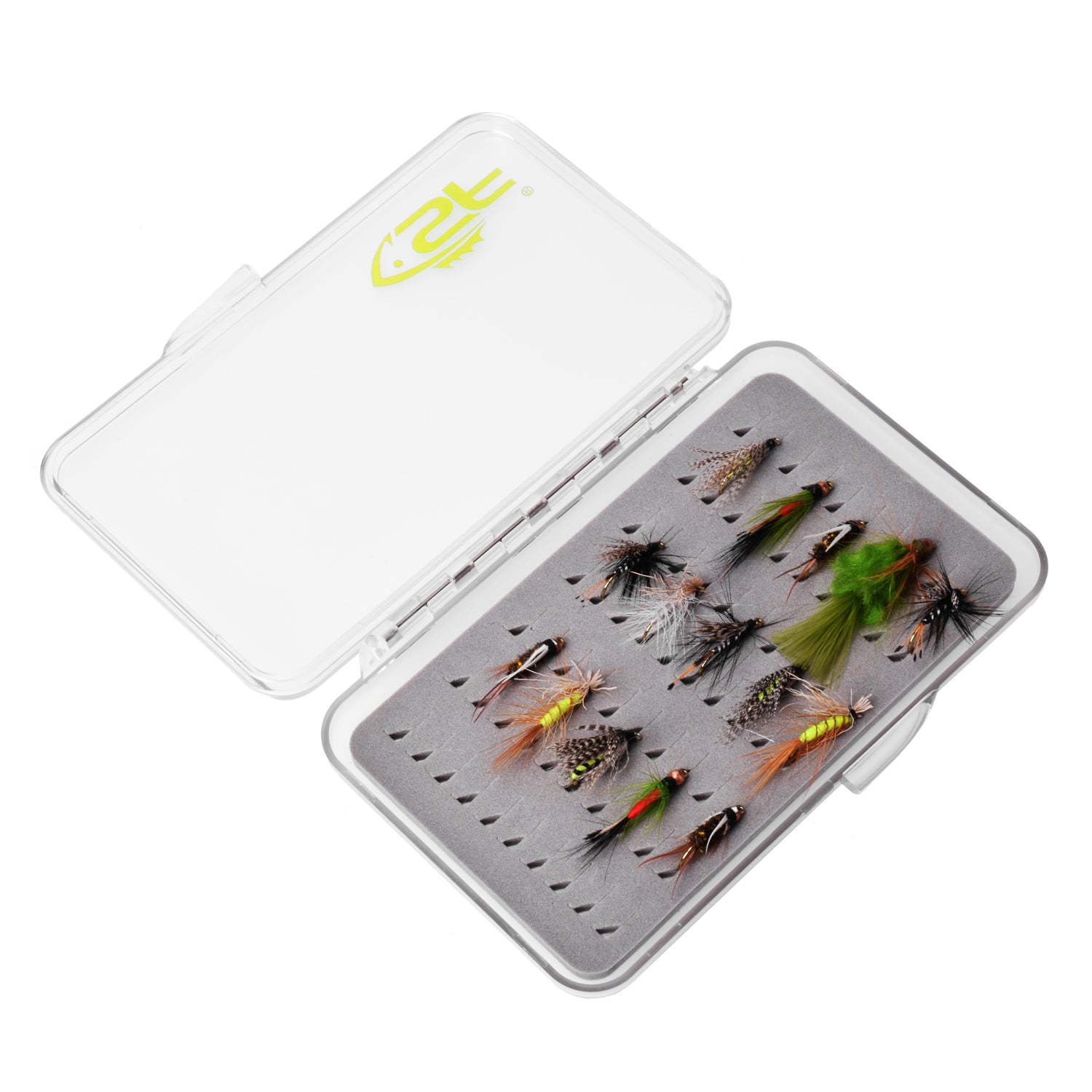  Maxcatch Super Slim Fly Boxes For Fly Fishing Flies Hooks  Magnetic Pad Compartments Clear Lid Fishing Tackle Box (18 Comp) : Sports &  Outdoors