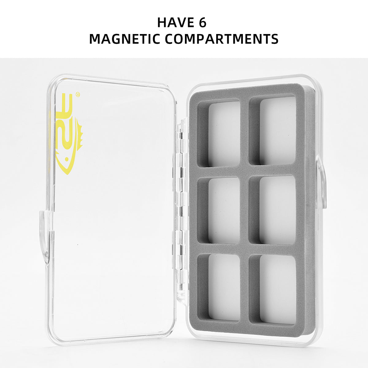 SF Slim Floatable Fly Box Super Thin Clear Multi Magnetic 6/12/18 Compartments
