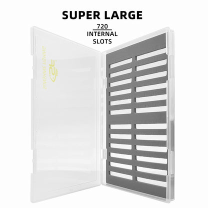 SF Collection Fly Boxes Clear Fly Fishing Box A4 Extra Large Capacity