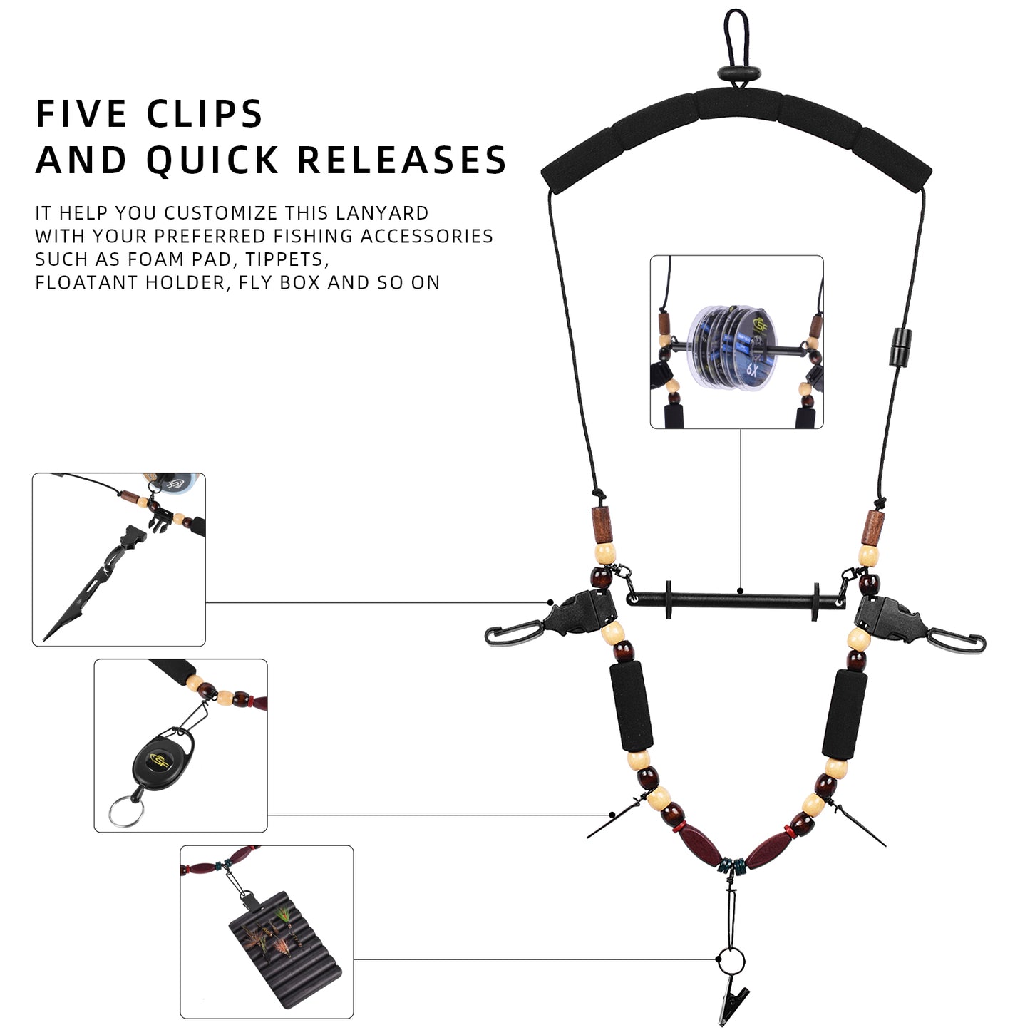 SF Fly Fishing Neckvest Lanyard