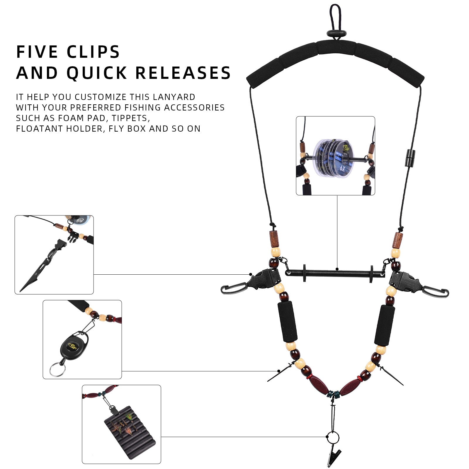 SF Fly Fishing Neckvest Lanyard - Main Image