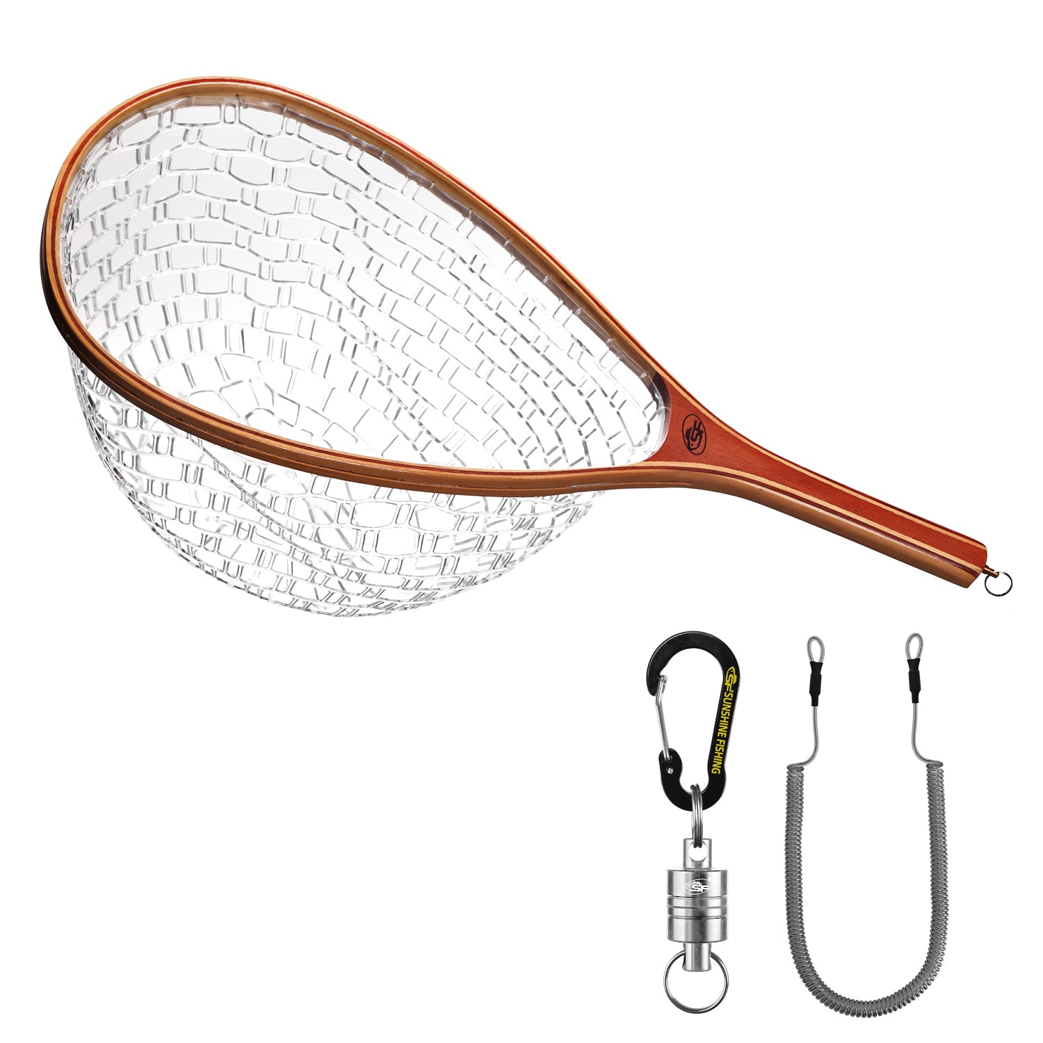 SF Fly Fishing Landing Rubber Net Tear Drop