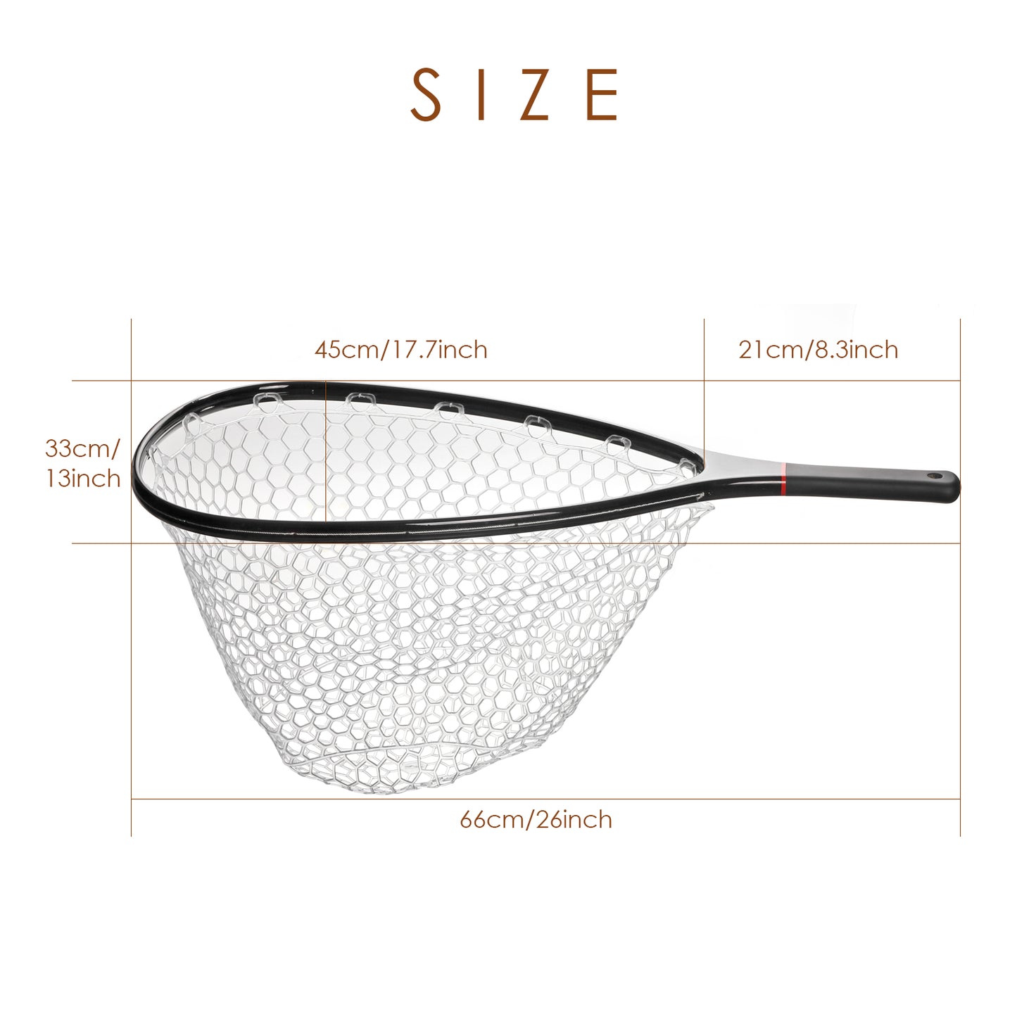 SF Fly Fishing Stealth Carbon Fiber Landing Net (Large)