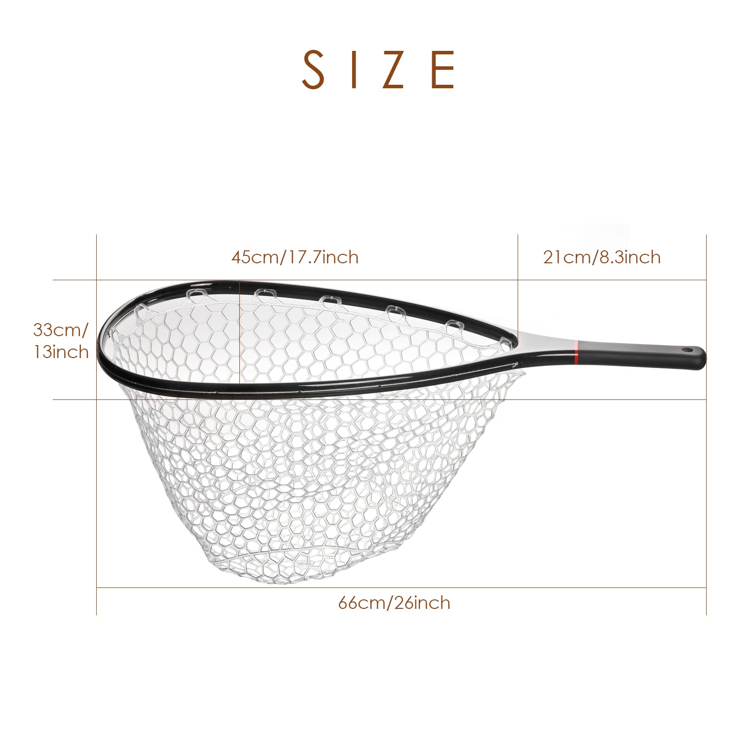 SF Fly Fishing Stealth Carbon Fiber Landing Net (Large)