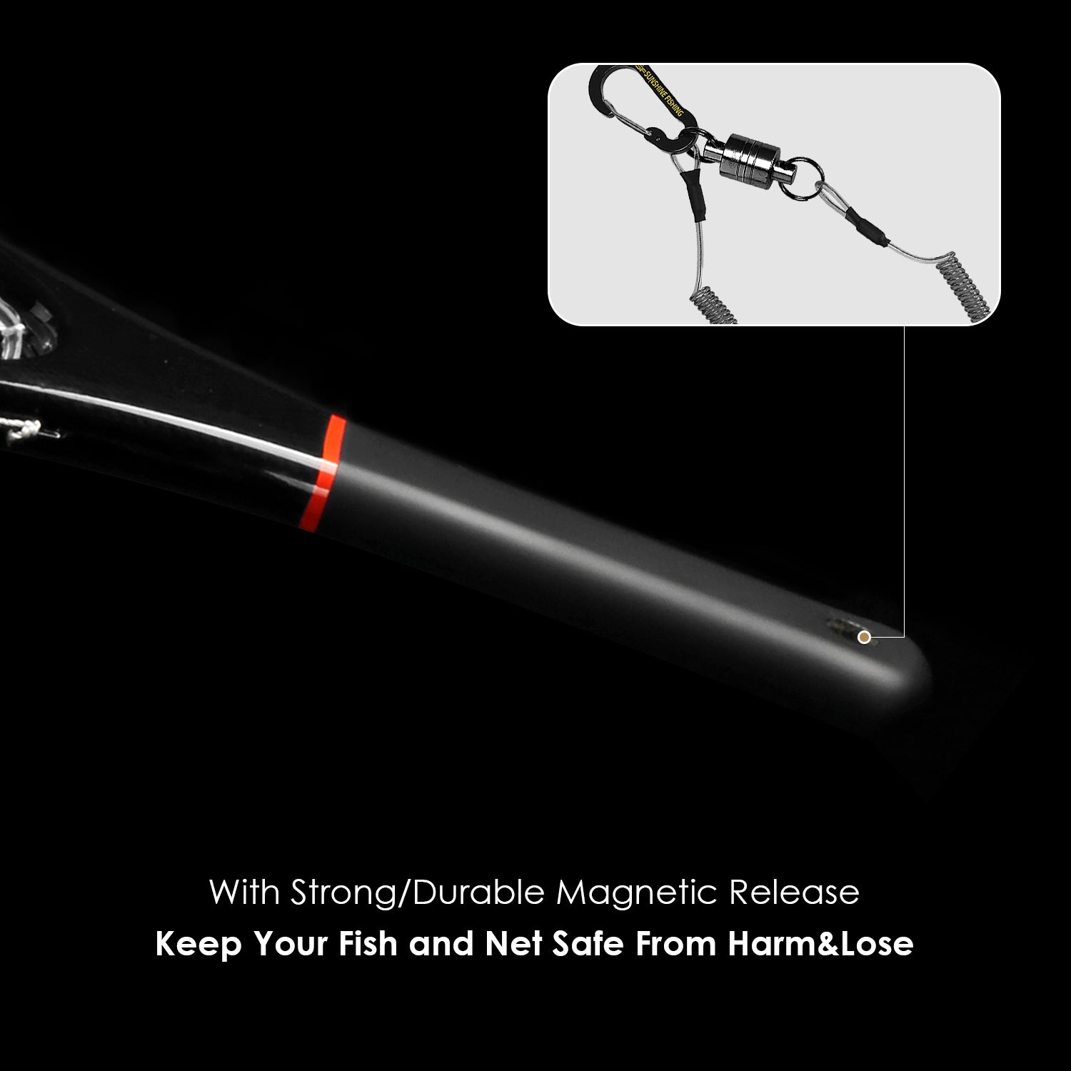 SF Fly Fishing Stealth Carbon Fiber Landing Net with Black Magnetic Ne –  Sunshine Fishing Store