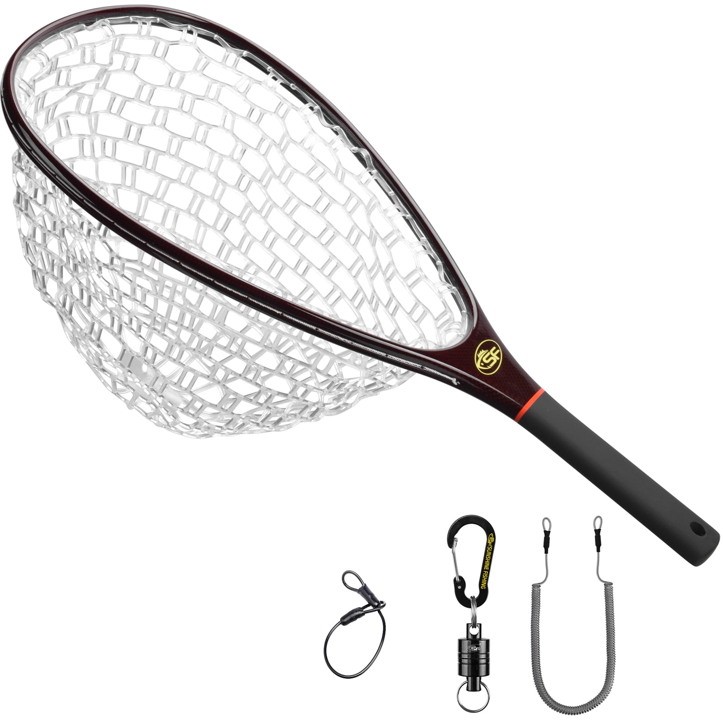 SF Fly Fishing Stealth Carbon Fiber Landing Net (small)