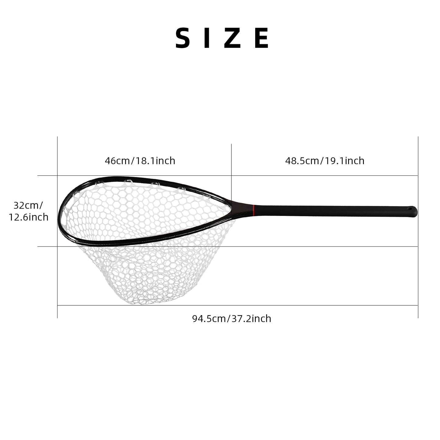 SF Mid Size Carbon Fishing Landing Net