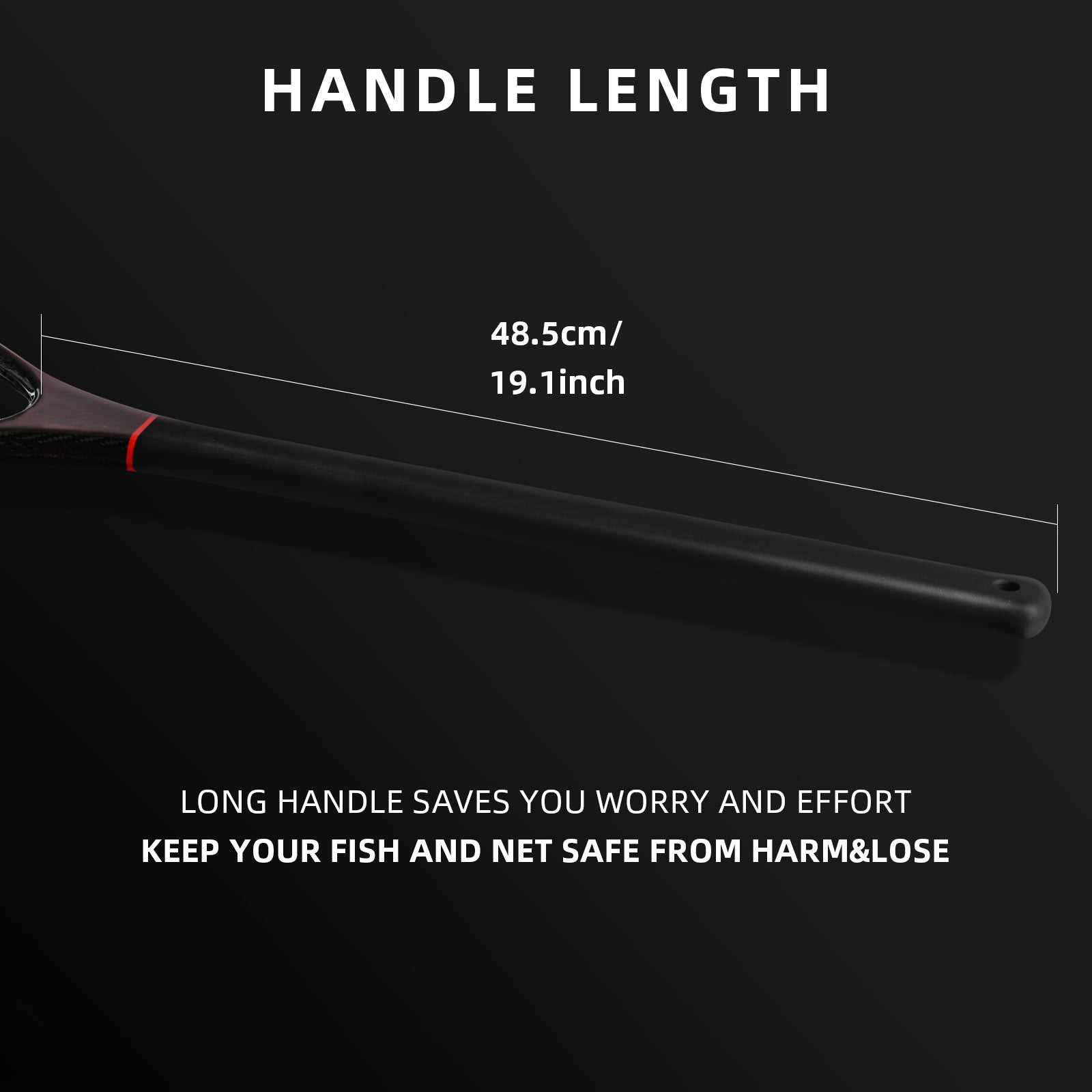 SF Mid Size Carbon Fishing Landing Net