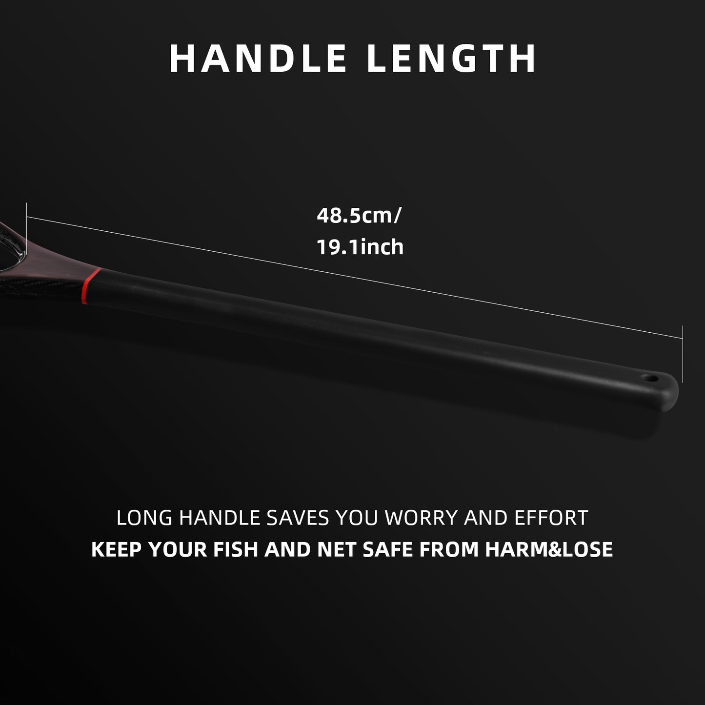 SF Mid Size Carbon Fishing Landing Net
