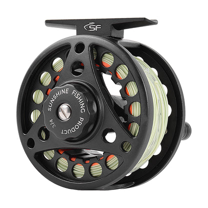 SF Large Arbor Fly Fishing Reel 3/4wt Aluminum Alloy Body Die-Cast Mat