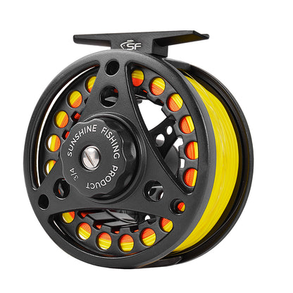 best value 3 wt fly reel SF Large Arbor Fly Fishing Reel 3/4wt Aluminum Alloy Body Die-Cast Mat