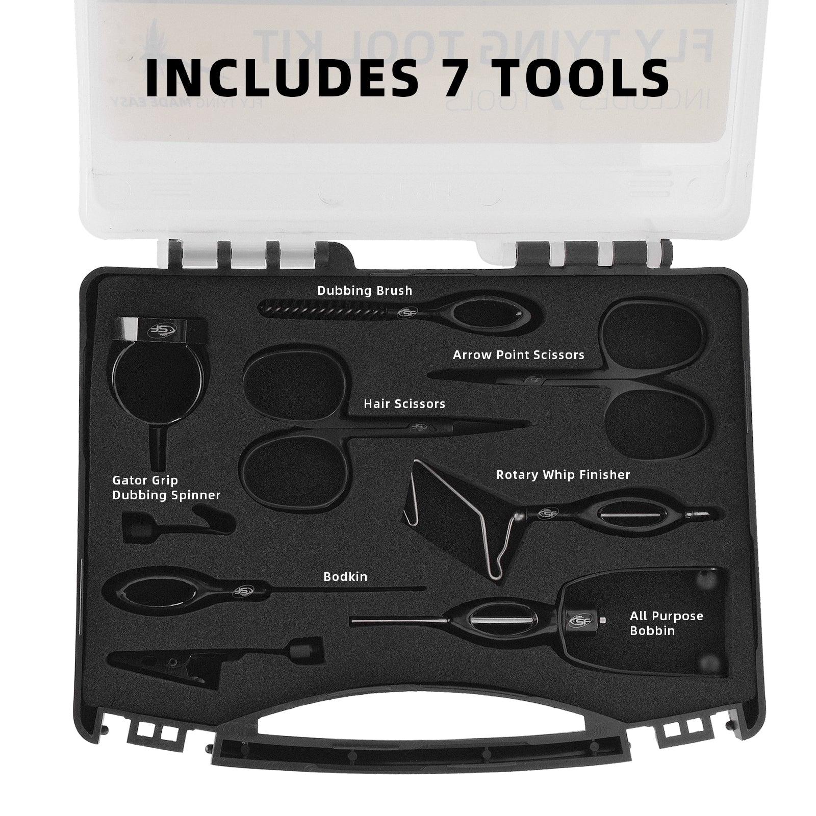 SF Fly Tying Tool Kit 7 in 1