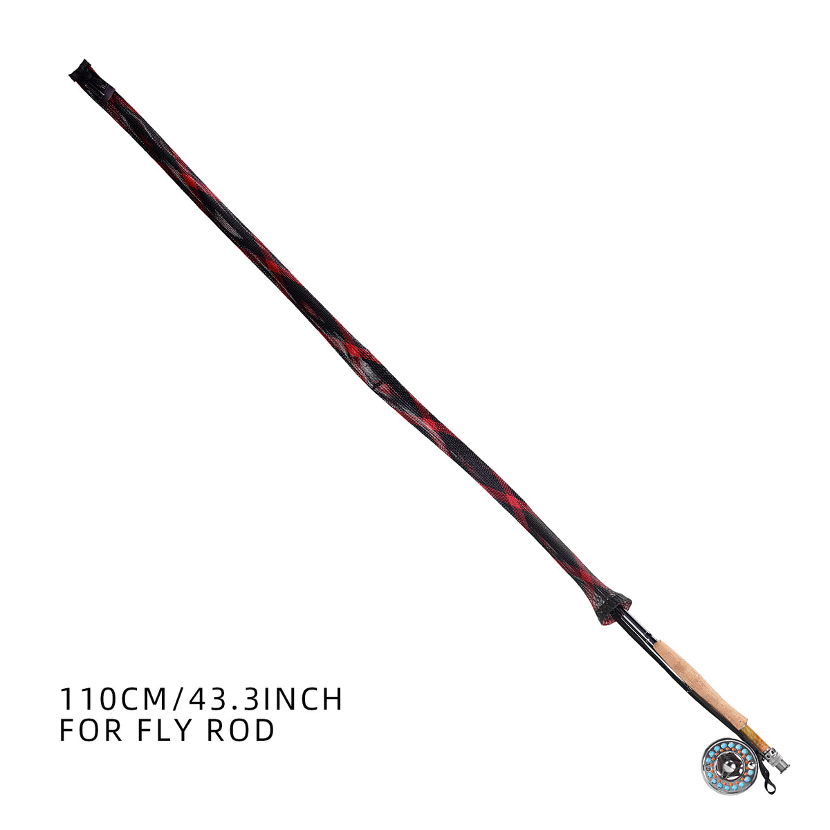SF Fly Rod Cover Braided Mesh Rod Sleeve Half and Full Size