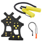 SF Ice Fishing Safety Kit Retractable Ice Picks, Safety Whistle, Ice Cleats for Shoes and Boots Emergency Accessories Outfit for Skating Sled Walking on Ice