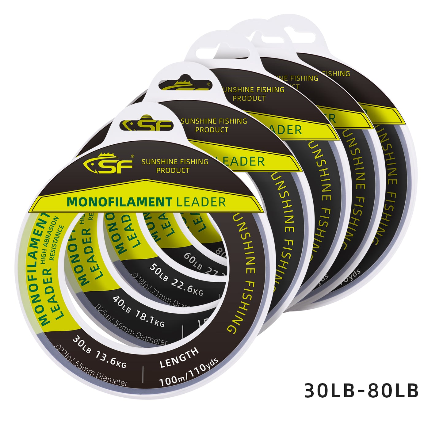 SF Monofilament Leader Line for Saltwater 30LB to 400LB