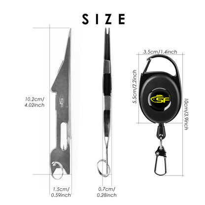SF 2 in 1 Fly Fishing Angler Accessories Magnum Knot Tying Tool