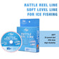 SF 35LB 3IPS 65FT Soft Ice Fishing Line Assorted Color Level Line for Rattle Reels